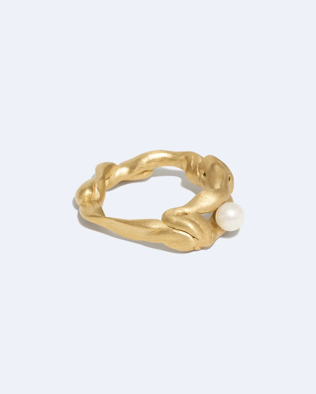 Completedworks Treacle bague perle vermeil or