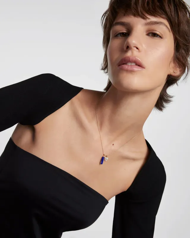 PDPAOLA Lapis Lazuli Charm breloque bleu profond