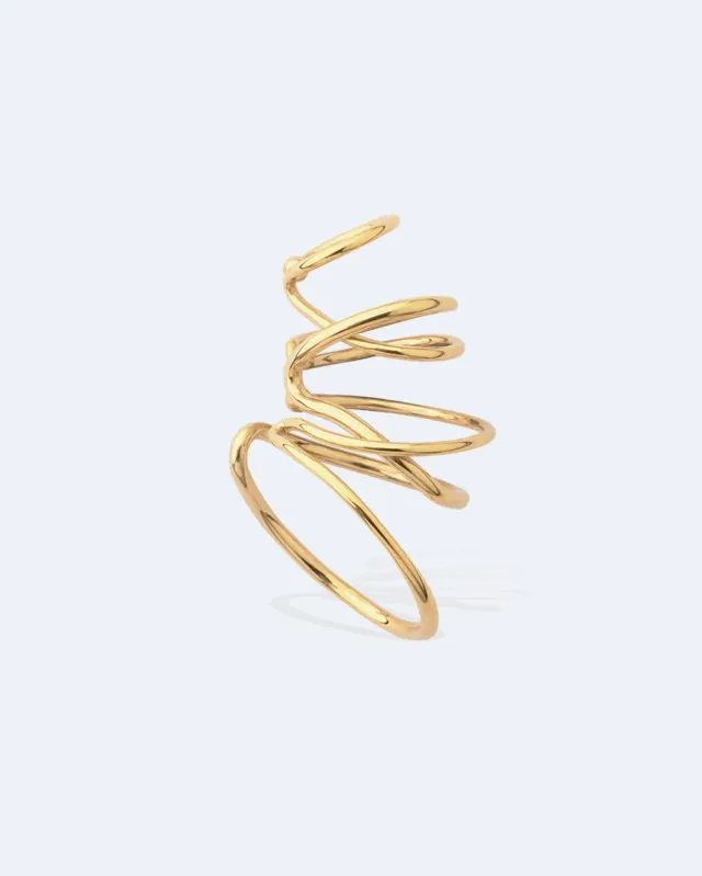 Completedworks Bend in the River ear cuff vermeil doré