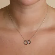 Astrid & Miyu Orbit Crystal collier argent cristal