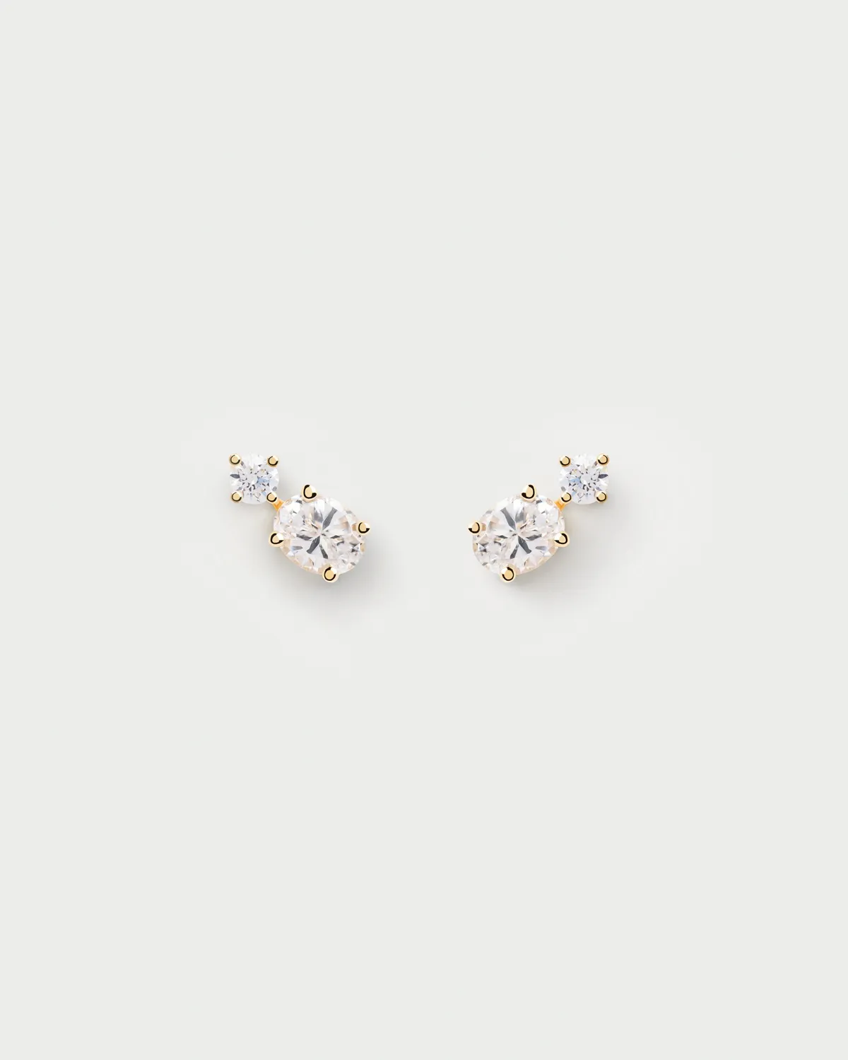 PDPAOLA Nikita Single boucle piercing zirconia dorée