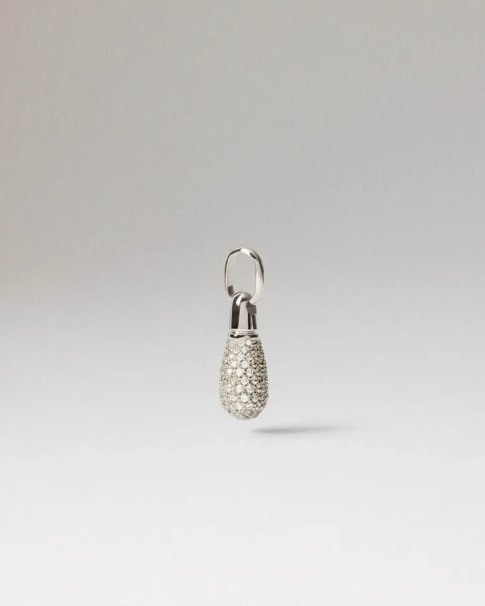 PDPAOLA Pavé Drop pendentif pavé argent