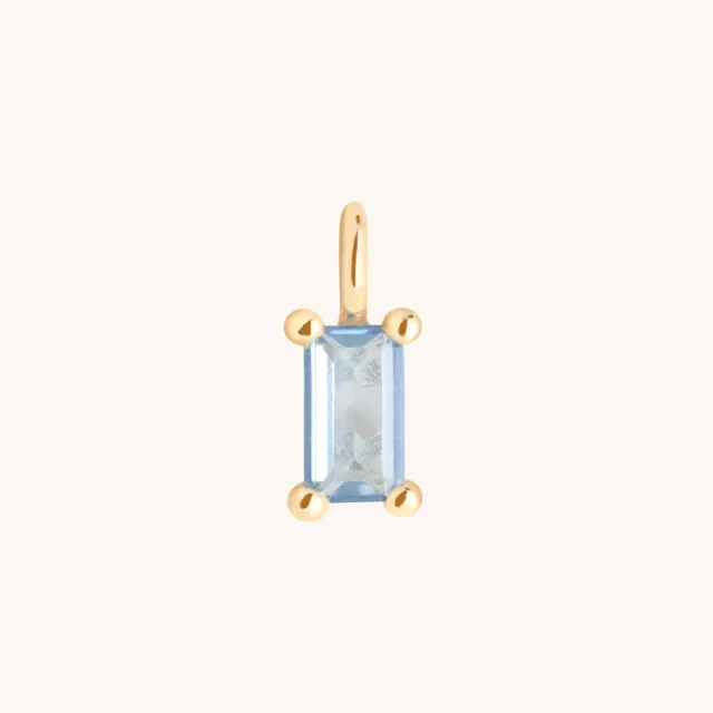 Astrid & Miyu Blue Spinel breloque or 9 carats