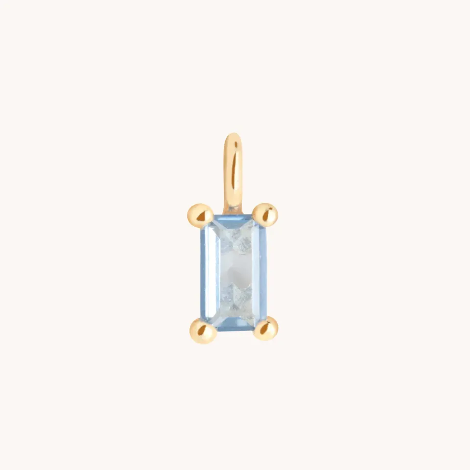Astrid & Miyu Blue Spinel breloque or 9 carats