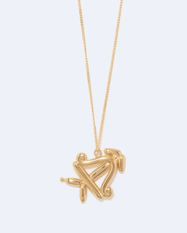 Completedworks Sagittarius collier pendentif ballon plaqué or