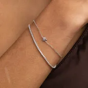 Astrid & Miyu Love Heart bracelet charms argent