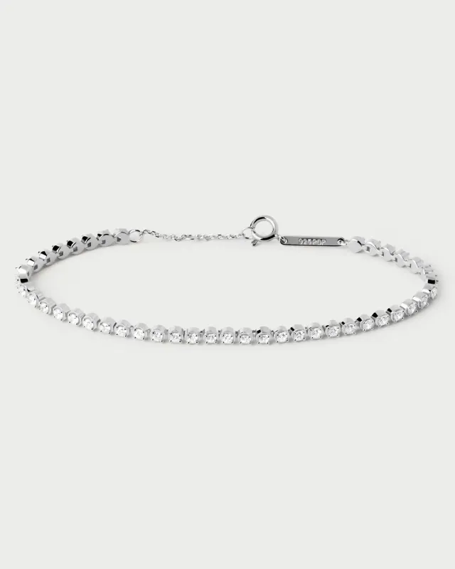 PDPAOLA Essentials bracelet Florence argent zircone