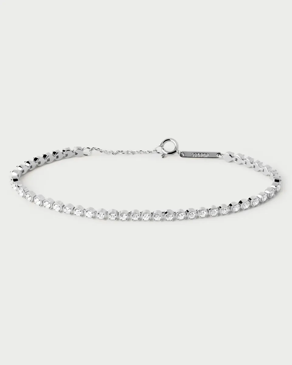 PDPAOLA Essentials bracelet Florence argent zircone