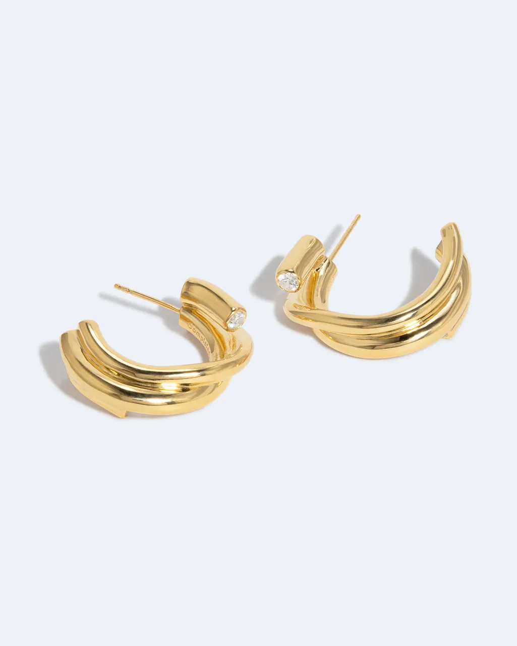Completedworks What Time Left Behind boucles d'oreilles vermeil zircone
