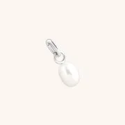 Astrid & Miyu Pearl Crystal Charm collier argent perle cristal