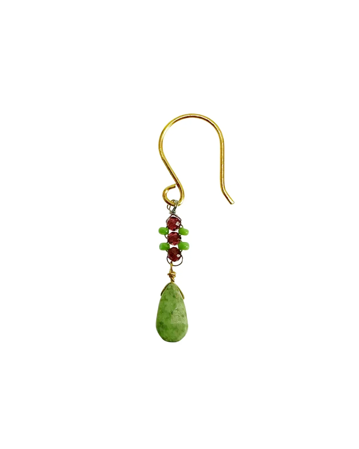 Le Fourbi de Capucine D2 boucles d'oreilles asymétriques laiton doré