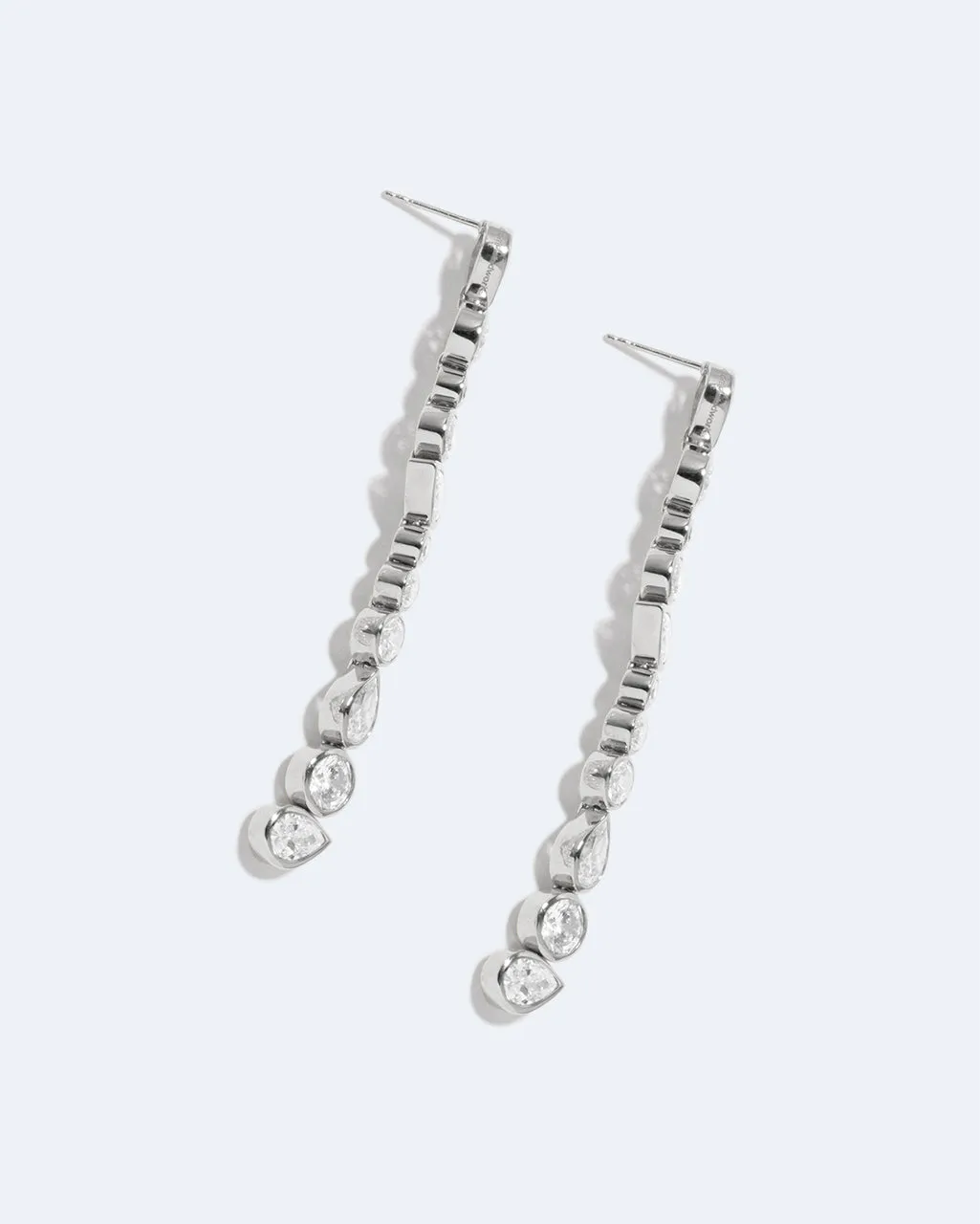 Completedworks Glitch boucles d'oreilles zirconia argent