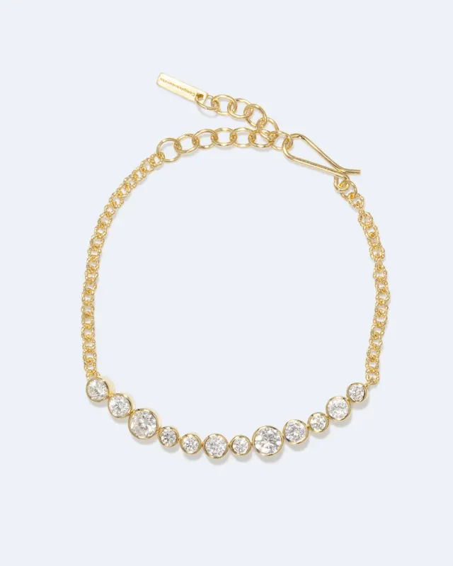 Completedworks Wild Eyed bracelet chaîne zirconia vermeil