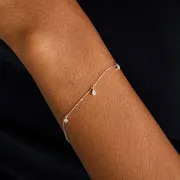 Astrid & Miyu Diamond Charm bracelet or blanc diamant