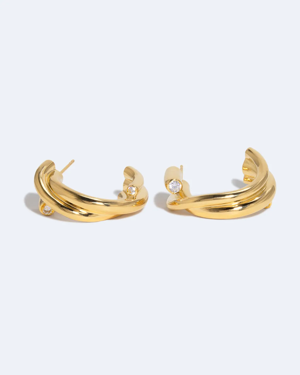 Completedworks What Time Left Behind boucles d'oreilles vermeil zircone
