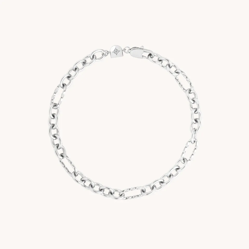 Astrid & Miyu Bold Chain bracelet argent mailles larges