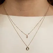 Astrid & Miyu Diamond Pavé Horseshoe Charm breloque or 9 carats