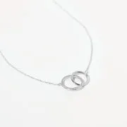 Astrid & Miyu Orbit Topaz collier or blanc topaze