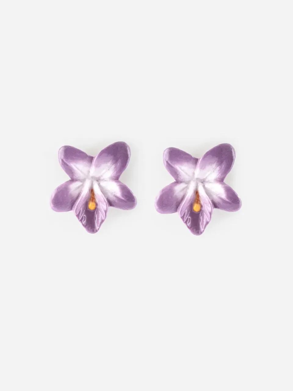 Nach Bijoux Violette puces boucles d’oreilles porcelaine 2,5 cm