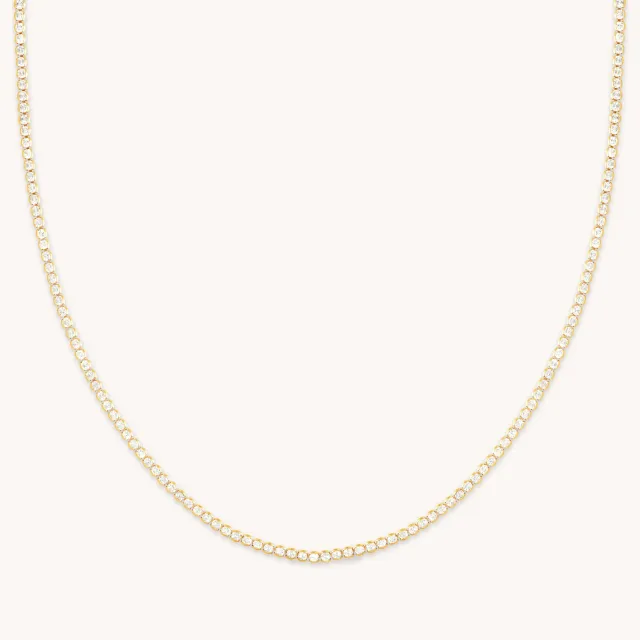 Astrid & Miyu Gleam Tennis collier chaîne doré