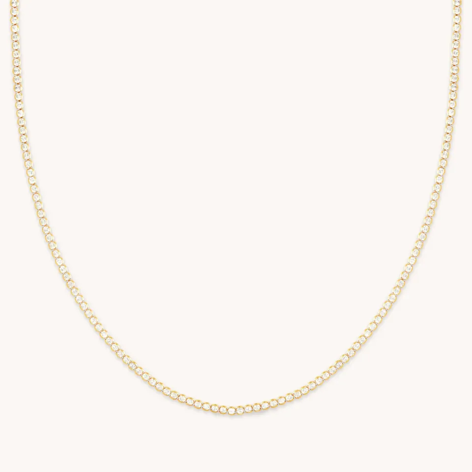 Astrid & Miyu Gleam Tennis collier chaîne doré