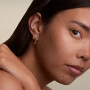 Astrid & Miyu Crossover Illusion Hoops boucles bicolore