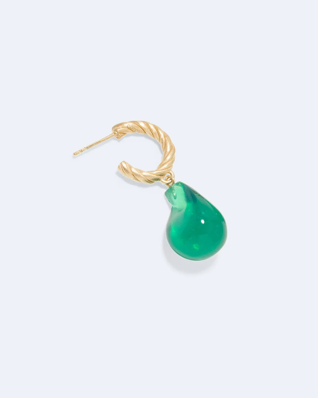 Completedworks Husband Number Six boucle d'oreille verte résine