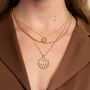 Astrid & Miyu Libra Bold Zodiac collier or