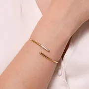Astrid & Miyu Orbit Crystal jonc doré cristal