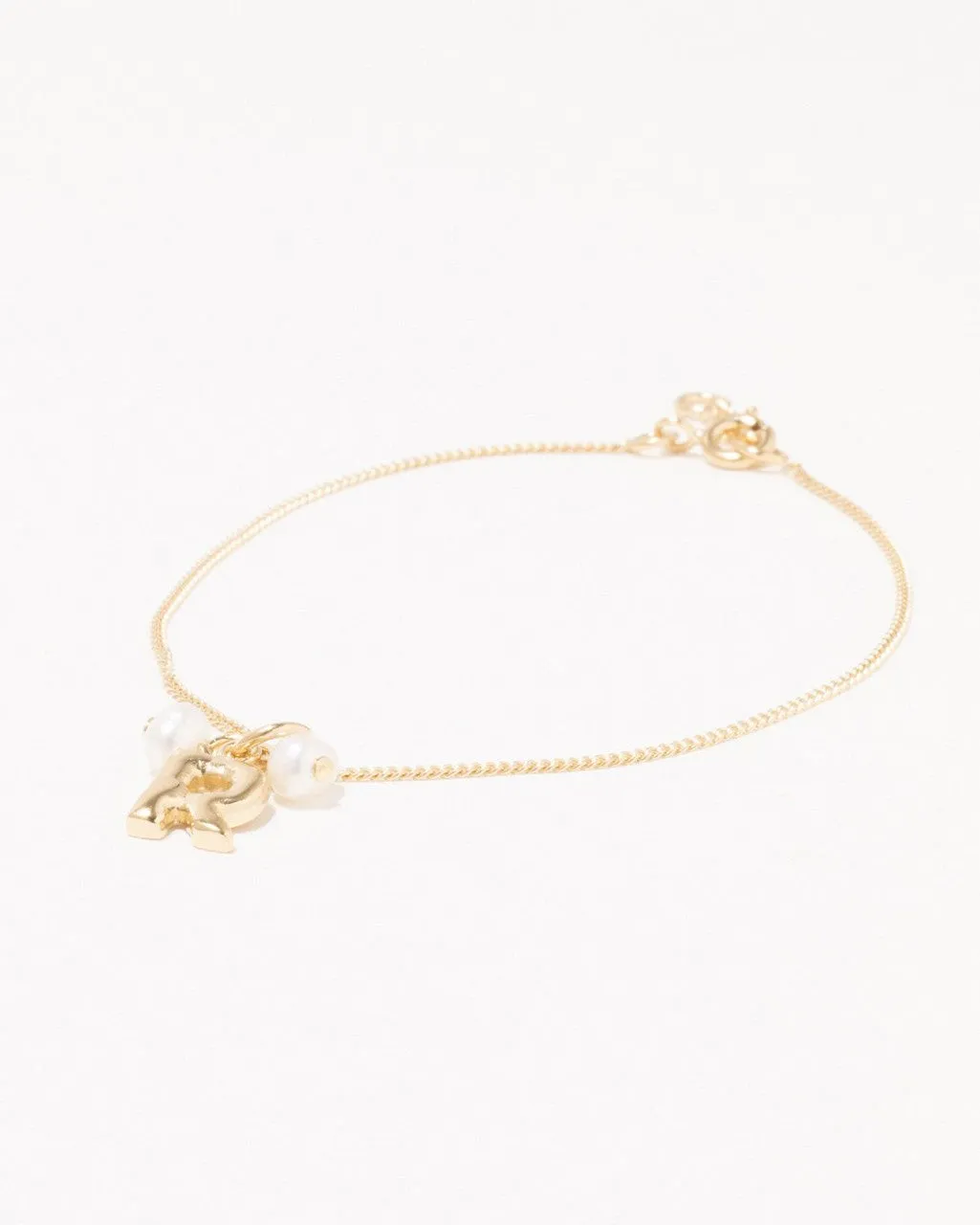 Completedworks Classicworks R bracelet perles vermeil or