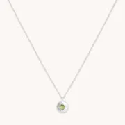 Astrid & Miyu August Peridot boucles d'oreilles or blanc massif
