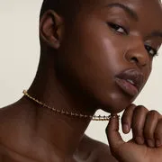 Astrid & Miyu Cosmic Star Chain Necklace collier or