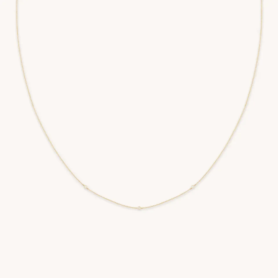 Astrid & Miyu Topaz Charm collier or massif topaze