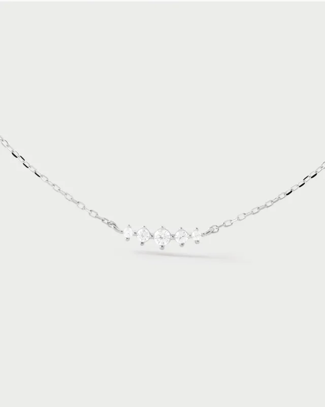 PDPAOLA Estela collier zircone blanche
