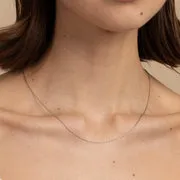 Astrid & Miyu Marylebone Chain collier or blanc massif