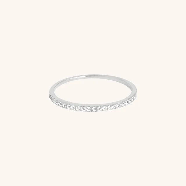 Astrid & Miyu Diamond Eternity bague or blanc diamants