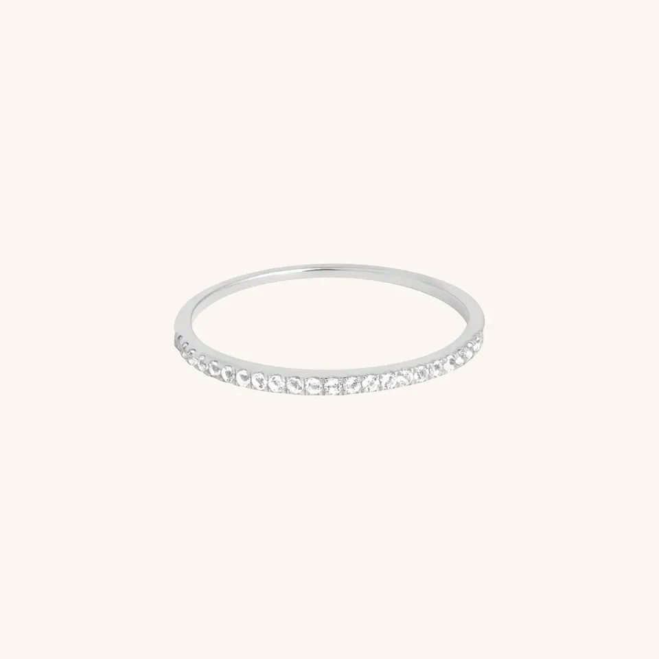 Astrid & Miyu Diamond Eternity bague or blanc diamants