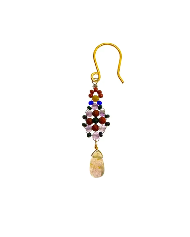 Le Fourbi de Capucine P14 boucles d'oreilles labradorite