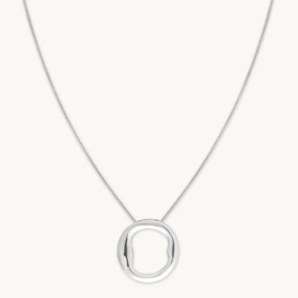 Astrid & Miyu O Initial Bold pendentif argent
