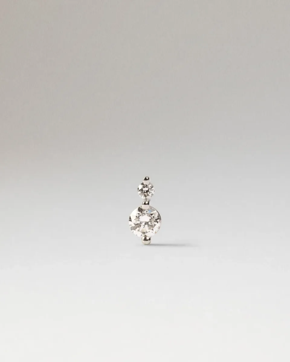 PDPAOLA Eve Mini piercing or blanc diamants 0.15ct