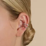 Astrid & Miyu Illusion Spiral manchette d'oreille argent