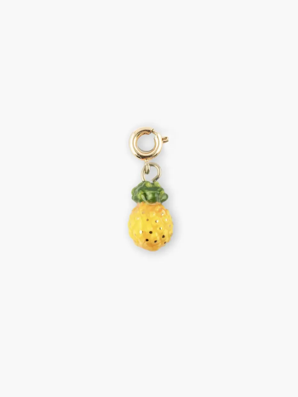 Nach Bijoux Charm's Ananas breloque dorée porcelaine