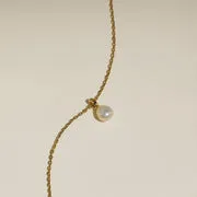 Astrid & Miyu Pearl Pendant collier perle doré
