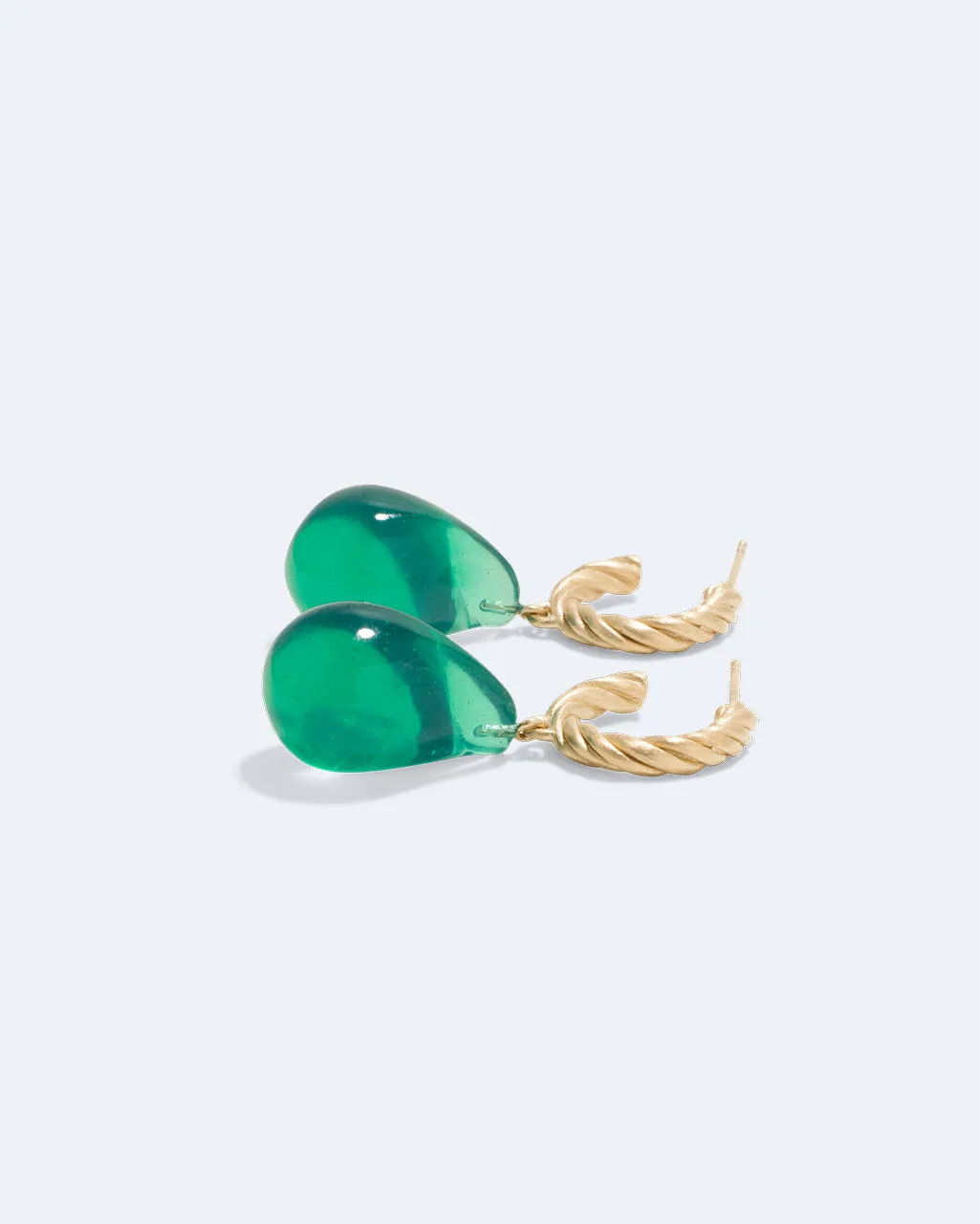 Completedworks Husband Number Six boucles dorées résine verte