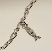 Astrid & Miyu Fish Clip Charm breloque argent
