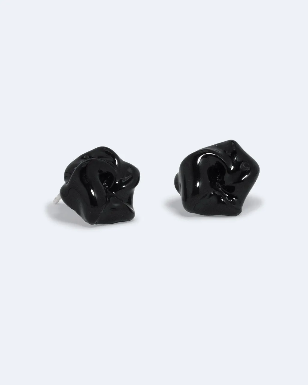 Completedworks Depths of Time boucles émail noir argent recyclé