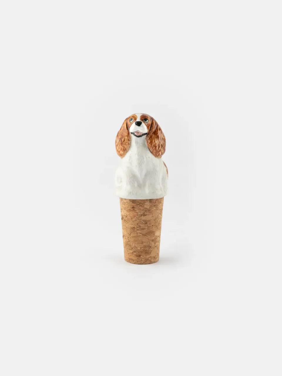 Nach Bijoux bouchon bouteille Cavalier King Charles marron liège