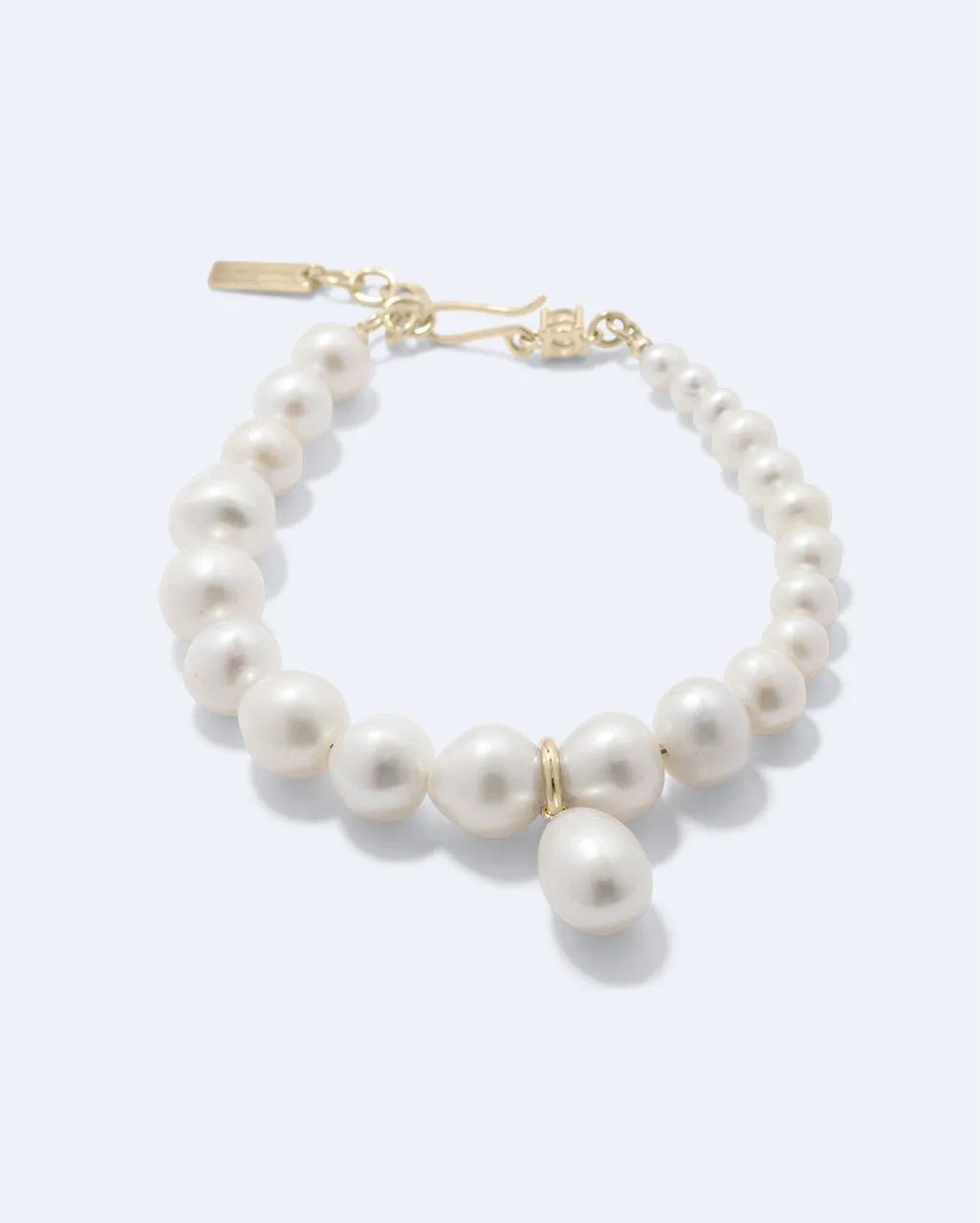 Completedworks A Quiet Loop bracelet perle plaqué or vermeil
