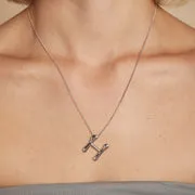 Astrid & Miyu H Initial Bold collier initiale H argent
