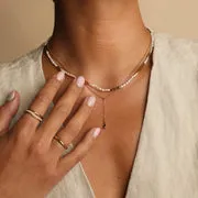 Astrid & Miyu Molten Illusion bague perle doré